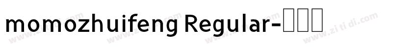 momozhuifeng Regular字体转换